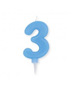 Light Blue Birthday Candle... 2