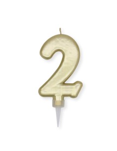 Gold Plump Metal Candles... 2