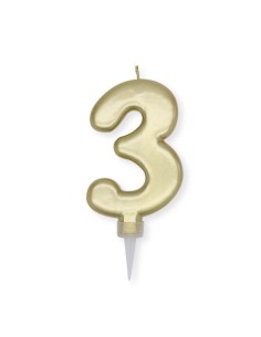 Gold Plump Metal Candles... 2