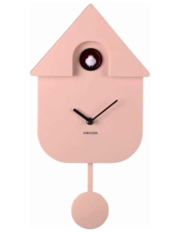 Light Pink ABS Modern Cuckoo Clock