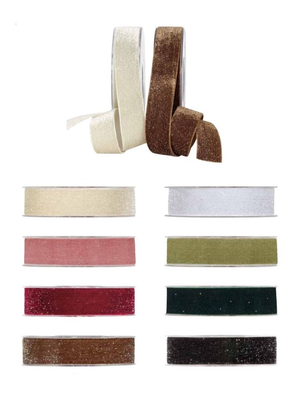 Nastro Deluxe In Velluto Con Lurex... Nastro Deluxe In Velluto Con Lurex...