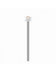 White Espresso Cup Bookmark