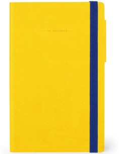 Legami Striped Notebook Yellow