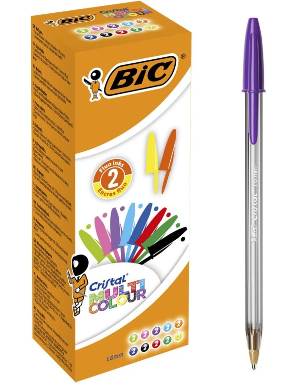 BIC Cristal Multicolour Ballpoint Sphere 15pcs