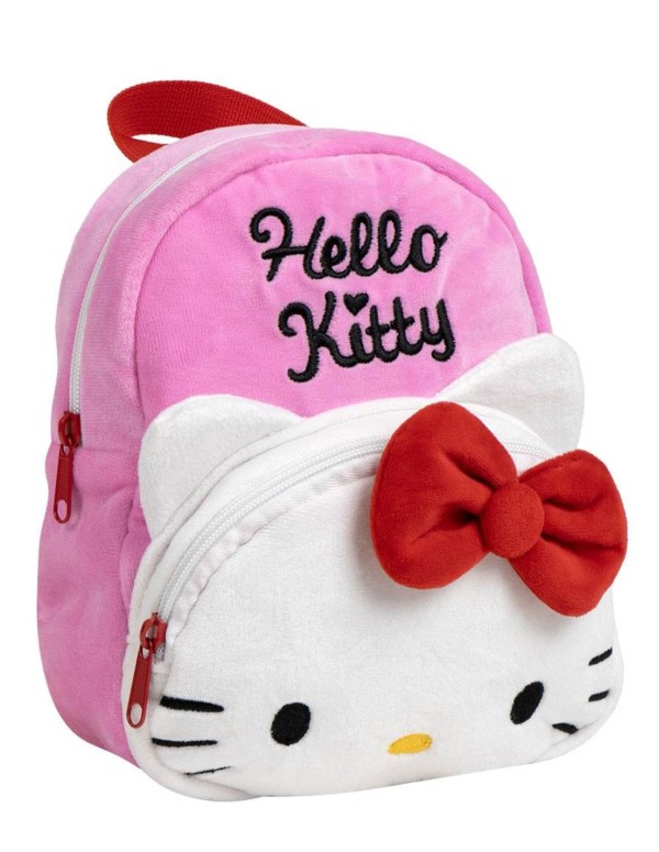 Mini Zaino Asilo In Peluche Hello Kitty