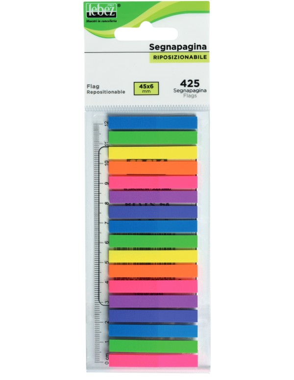 Segnapagina Riposizionabile 17 Colori 425 Fogli