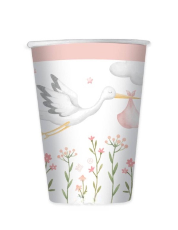 Welcome Little One Paper Cups 250ml 6pcs