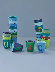 Rice Blue J Melamine Glass 2