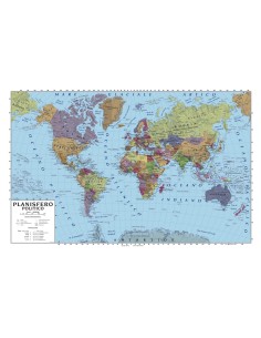 Laminated Geographic Map...