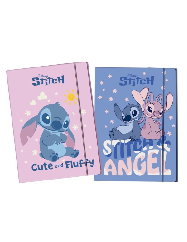 Cartellina Con Elastico 3 Lembi Disney Stitch E Angel