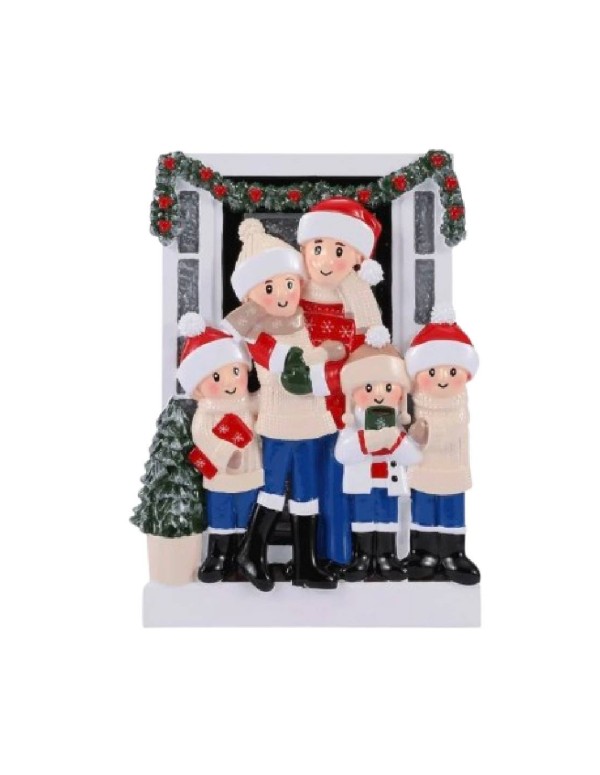 Christmas Tree Decoration 5 In Family Personalisable