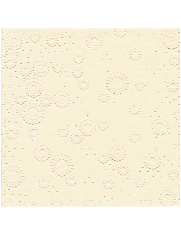 Tovaglioli Di Carta Crema Forme In Rilievo 33cm 16pz