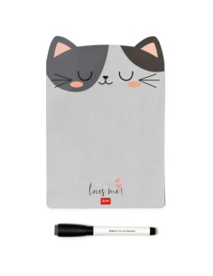 Lavagna Magnetica Gatto Con Marker Nero Legami