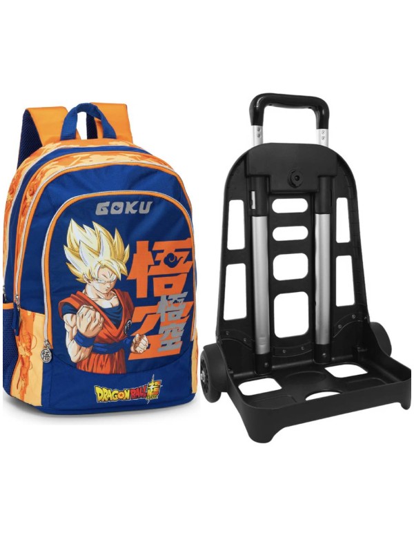 Zaino Organizzato Con Trolley Staccabile Dragon Ball