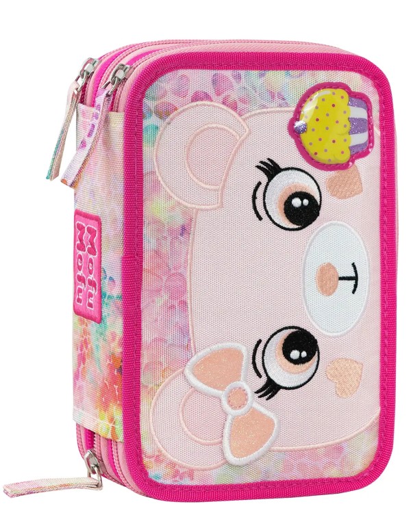 Astuccio Completo 3 Zip New Mofu Mofu Orso