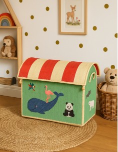 Medium Raffia Storage House 2