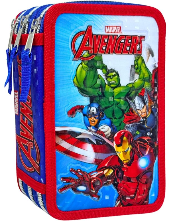 Astuccio Completo 3 Zip Marvel Avengers