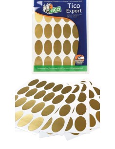 Oval Shaped Adhesive Labels