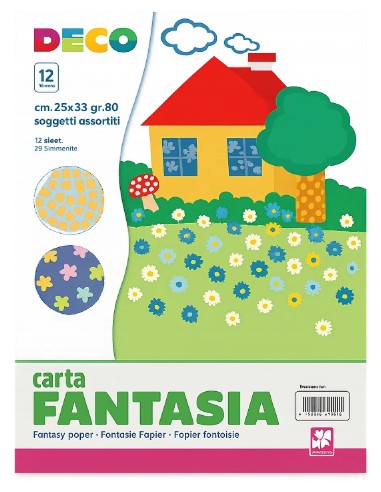 Carta Fantasia 12ff 80gr