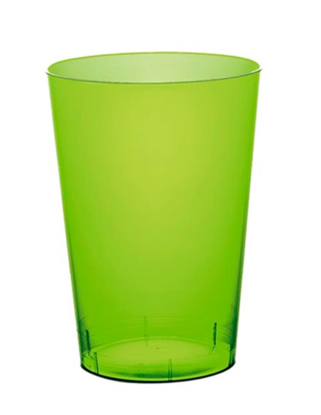Green Plastic Glass 250cc 25pcs