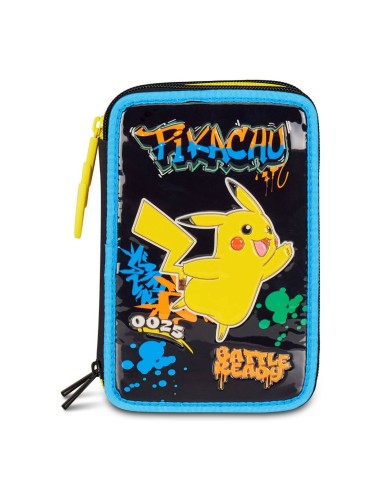 Astuccio Completo 3 Zip Pokèmon Sing It Pikachu