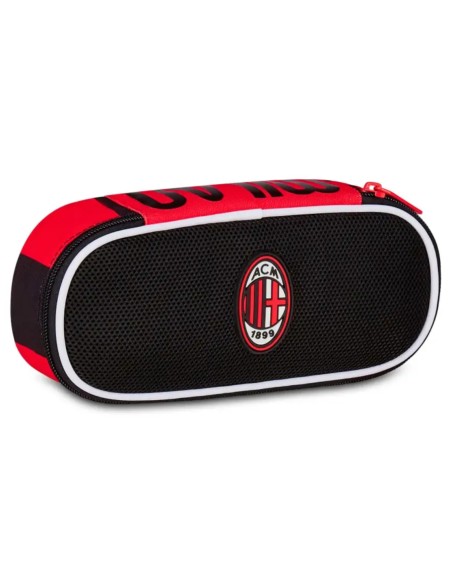 Astuccio Portapenne Ovale Seven Round Plus Milan Kick And Score