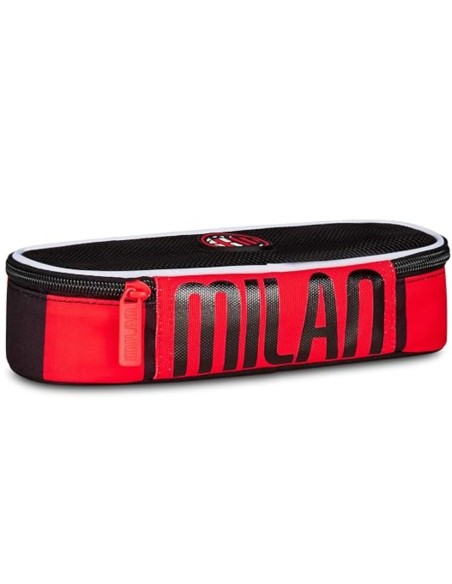 Astuccio Portapenne Ovale Seven Round Plus Milan Kick And Score