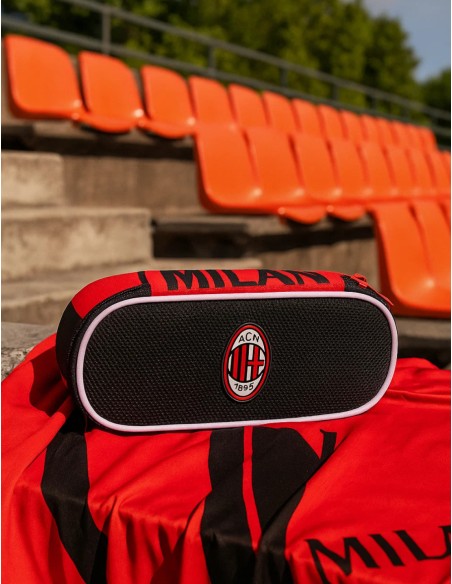 Astuccio Portapenne Ovale Seven Round Plus Milan Kick And Score