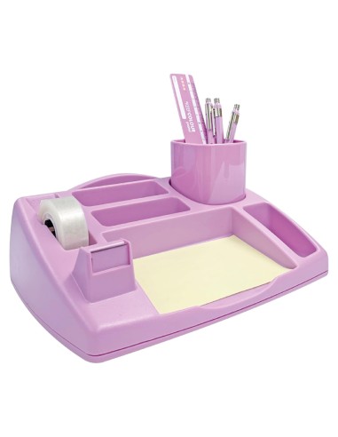 Contenitore Organizer Da Scrivania Lilla