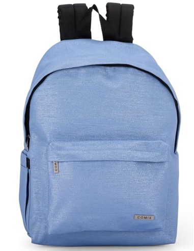 Zaino Scuola Americano Comix Lurex Azzurro
