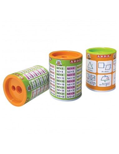 Mathematics Tin Sharpener with 2 Holes