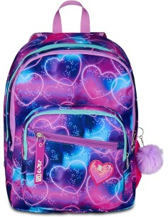 School Pack Zaino Primino Più Astuccio Completo 3 Zip Flyunicorn Girl