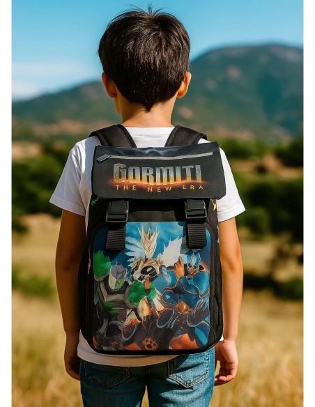 The Gormiti Interchangeable New Era Expandable School Backpack
