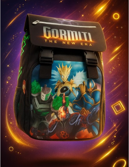 The Gormiti Interchangeable New Era Expandable School Backpack