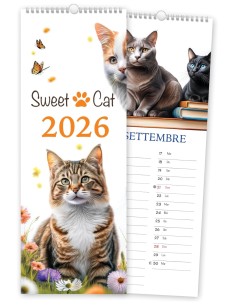 Sweet Cat Wall Calendar 2026