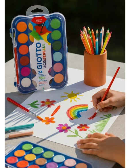 Giotto Gouache Extra Fine 12 ml 12 Pcs. Pack With Palette