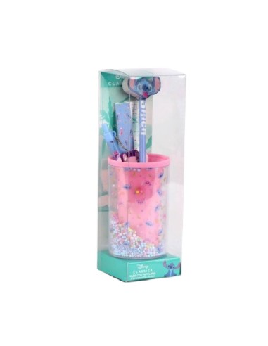 Portapenne Con Set Cancelleria Disney Stitch