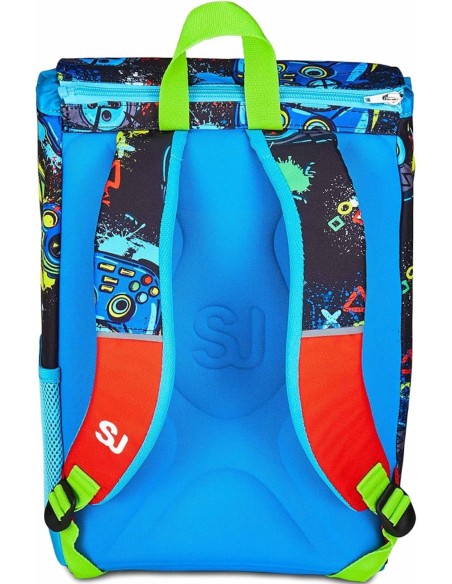 School Pack Zaino Sdoppiabile Più Astuccio Completo Speed Pad Game Led Boy