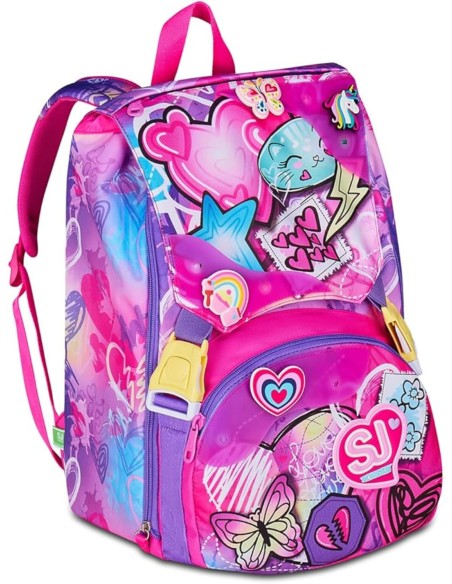 School Pack Zaino Sdoppiabile Più Astuccio Completo 3 Zip Tinypatch Girl