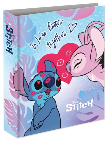 Stitch And Angel Maxi Ring Binder