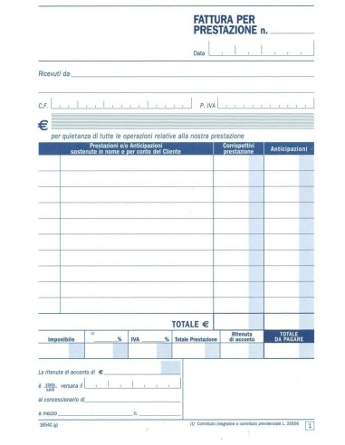 Blocco Fattura Professionisti A 2...