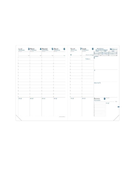 Agenda Settimanale 13 Mesi 2026 Quo Vadis Prenote Impala Nera