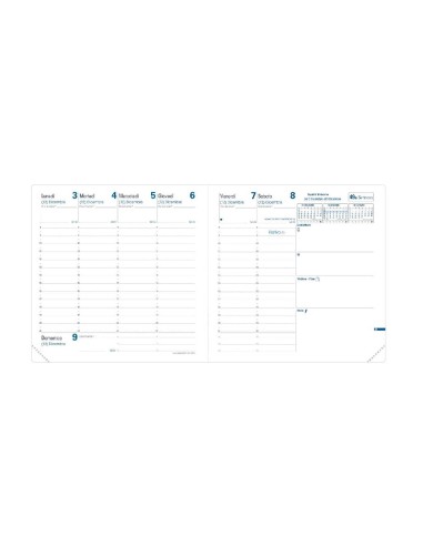 Ricambio Per Agenda Settimanale 13...