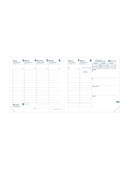 Agenda Settimanale 13 Mesi 2026 Quo Vadis Esecutivo Marlow Blu