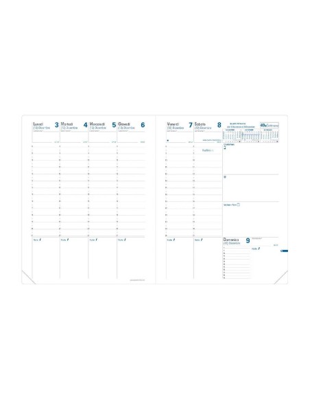 Agenda Settimanale 13 Mesi 2026 Quo Vadis Trinote Club Nera