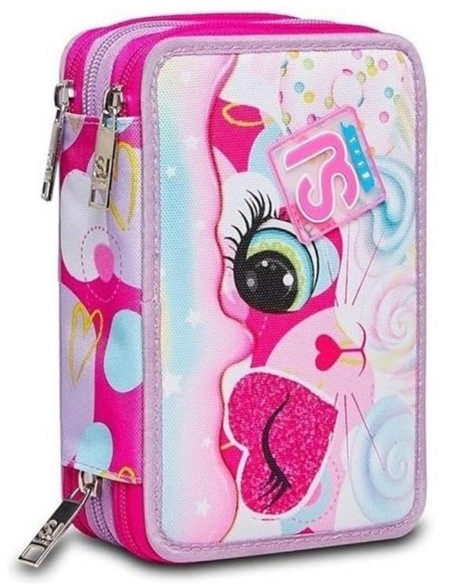 Astuccio Completo 3 Zip Seven Sj Gang Heart Lolly