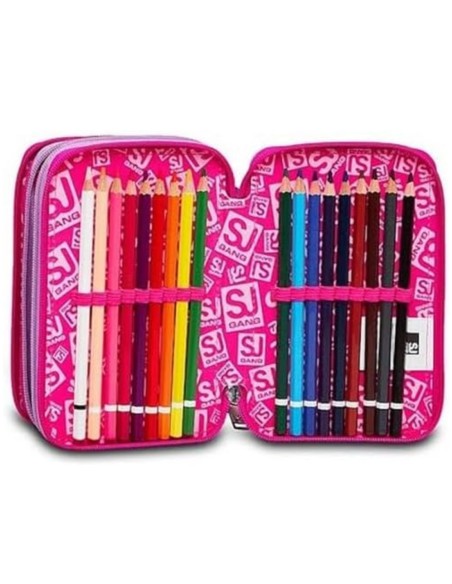 Astuccio Completo 3 Zip Seven Sj Gang Heart Lolly