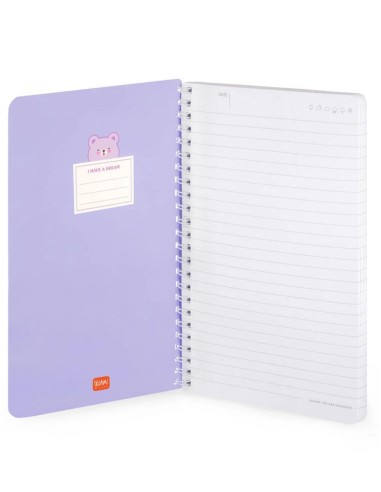 Quaderno Con Spirale A Righe Teddy... Quaderno Con Spirale A Righe Teddy...