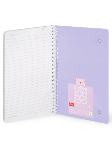 Quaderno Con Spirale A Righe Teddy... Quaderno Con Spirale A Righe Teddy...