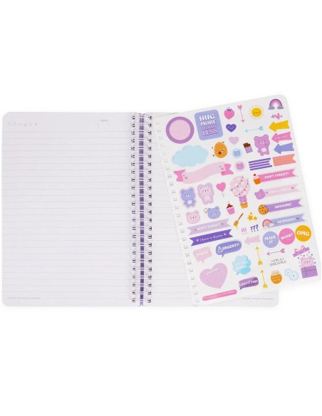 Quaderno Con Spirale A Righe Teddy Bear Legami A4